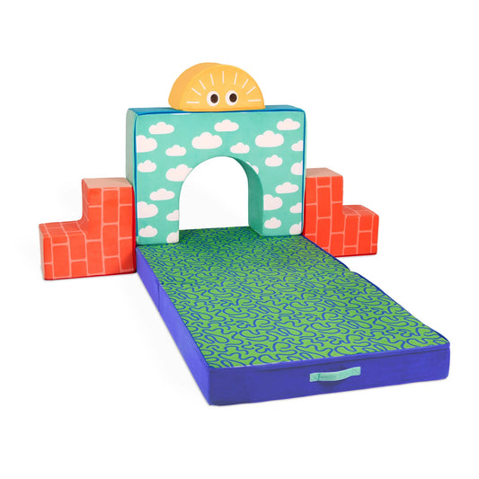 Cloud Castle Foam Fort Building Set with 5 Multicolor Play Shapes, Indoor Toy for 12 Months +