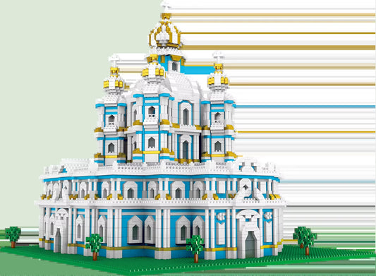3737PCS Smolny Church Model Building Blocks World Famous Attractions Architectural Street View Bricks DIY Toys Holiday Gifts