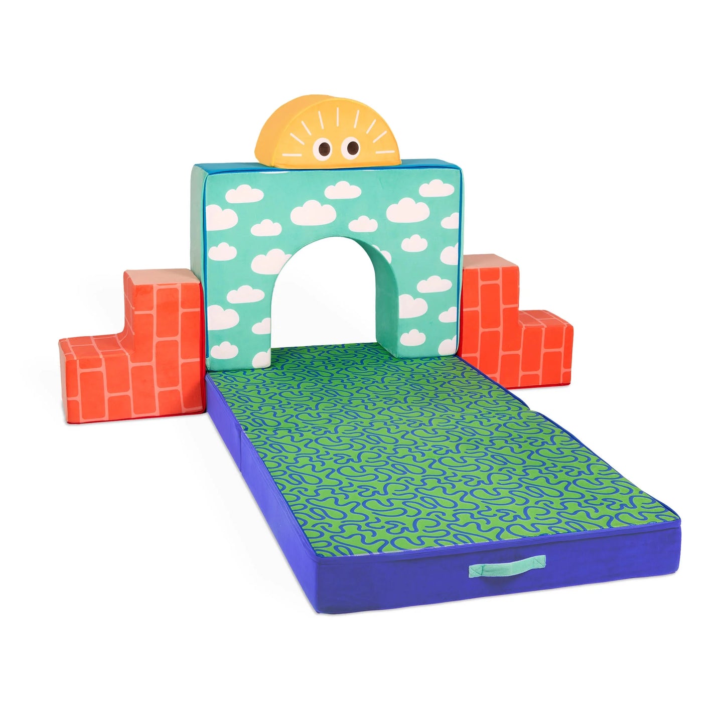 Cloud Castle Foam Fort Building Set with 5 Multicolor Play Shapes, Indoor Toy for 12 Months +